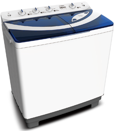 TWIN TUB WASHING MACHINE Series B02 series 8.0/9.0/10.0/12.0kg Double Water Inlet Plastic Cover