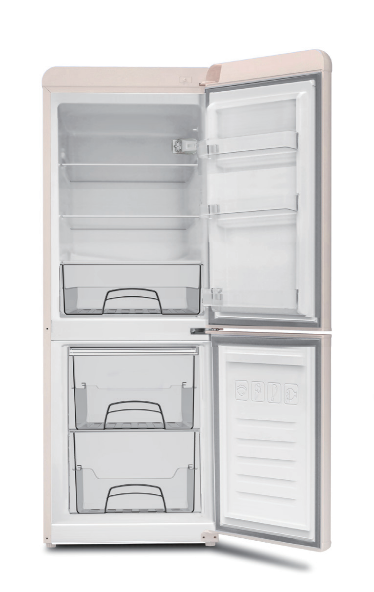Single Door & Mini Bar & Retro Style Series BFS-165R Multi Door No Frost